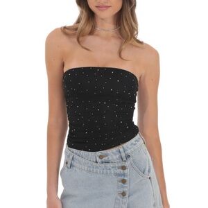 Lucy in the Sky Bedazzled Tube Top